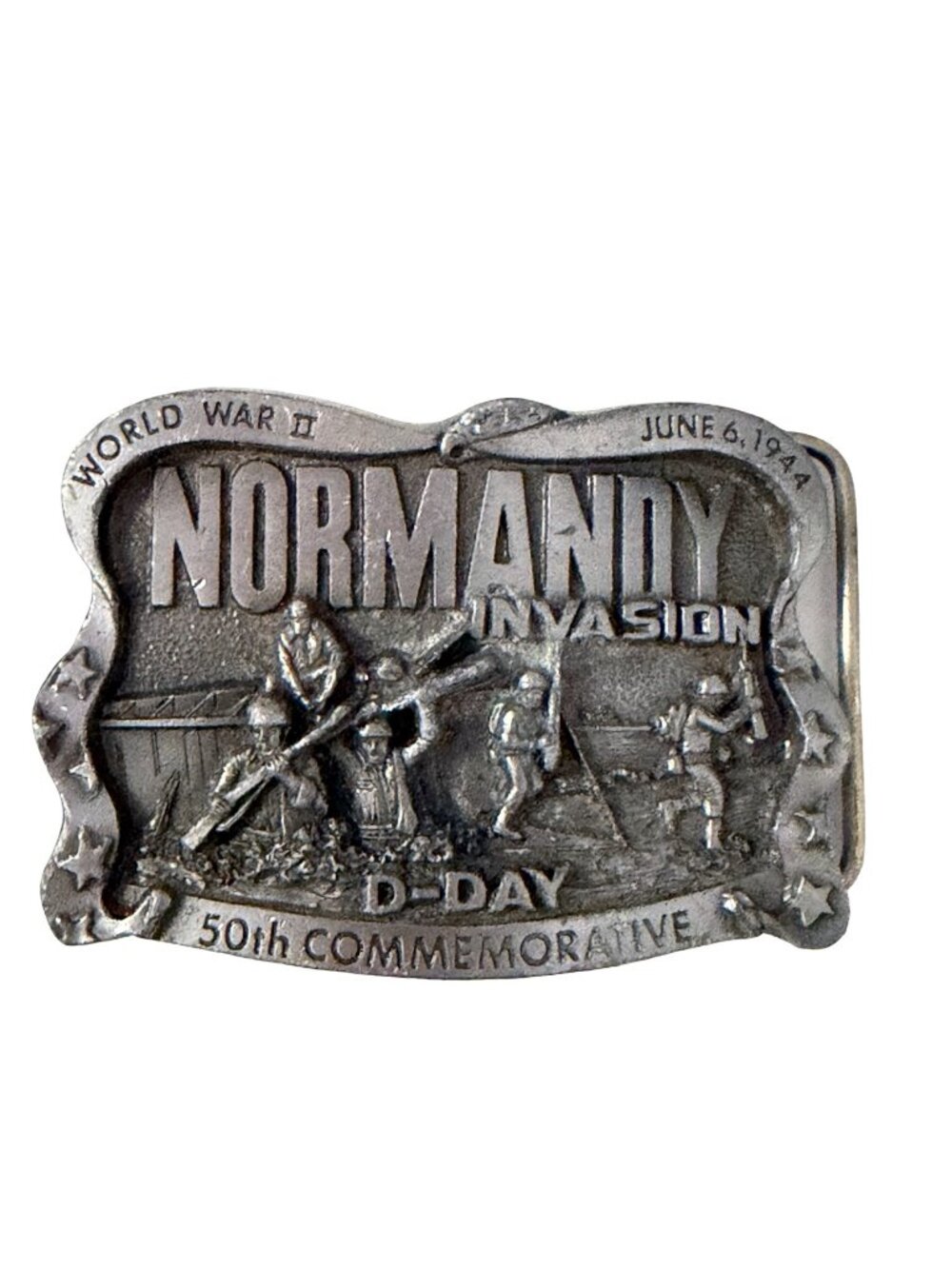 1994 Normandy Invasion D-Day 50th Commemorative Belt Buckle Limited Edition 419/